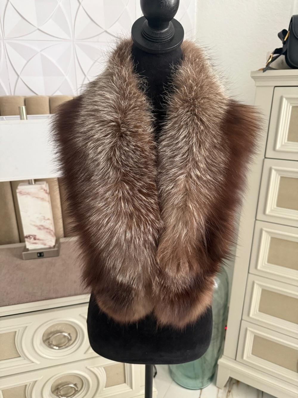 Real Fox fur collar